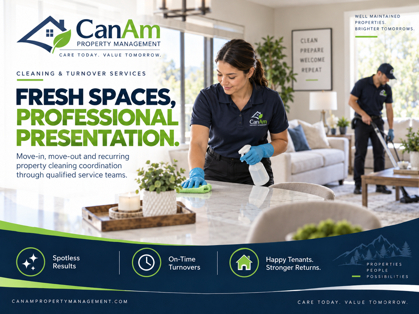 Cleaning & Turnover Services - CanAm Property Management